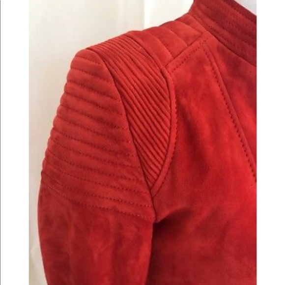 Barbara Bui Moto biker suede jacket - Picture 4 of 7